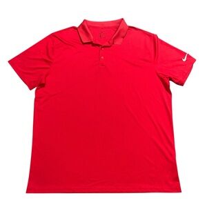 Nike Men’s Red Dri-Fit Golf Polo